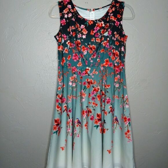 eshakti Dresses & Skirts - eShakti Custom Floral and Birds Dress